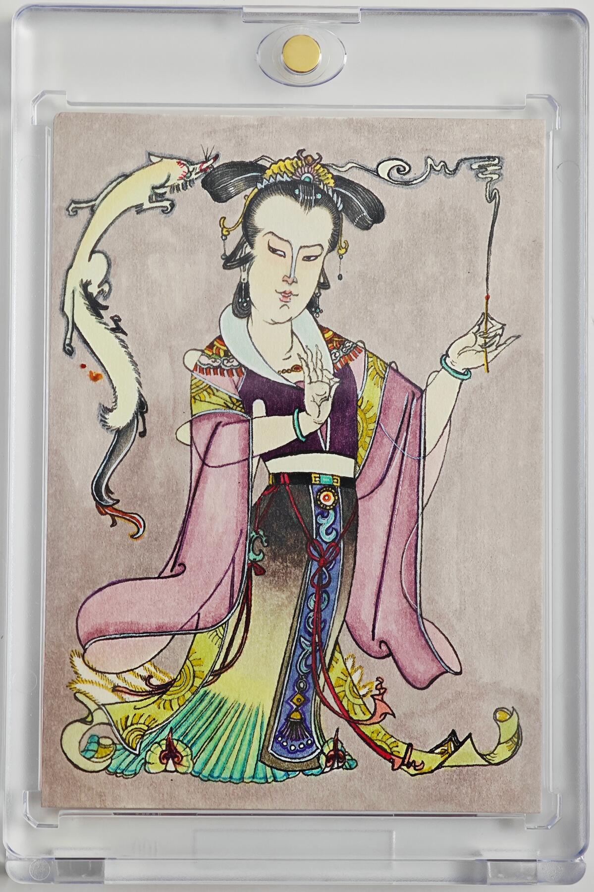白泽拍卖卡牌手绘专场第23期（中庭淡月照三更，白露洗空河汉明）