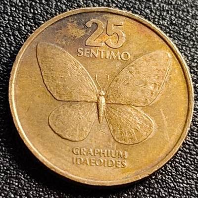 泉币菌-第88场-散币乐园场 - 菲律宾25分铜币 1984年 蝴蝶 21mm