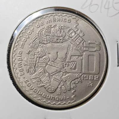 KK钱币收藏小铺 第326期 2月预留时间 周末发货 - 1982墨西哥50比索 大币