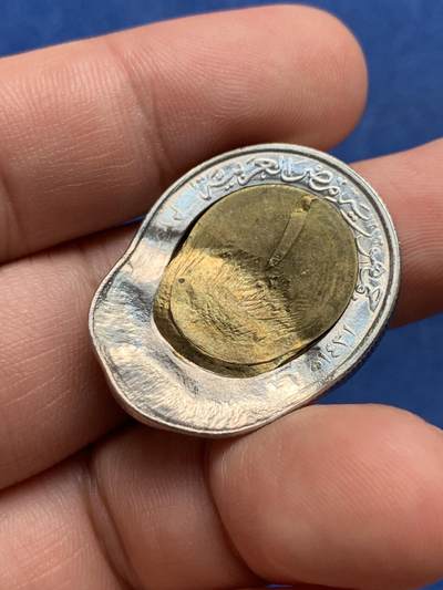 《竞宝斋》第409场 周日，周一，2场连拍 （全场包邮） 变异的双色币 复打变形 细节见图