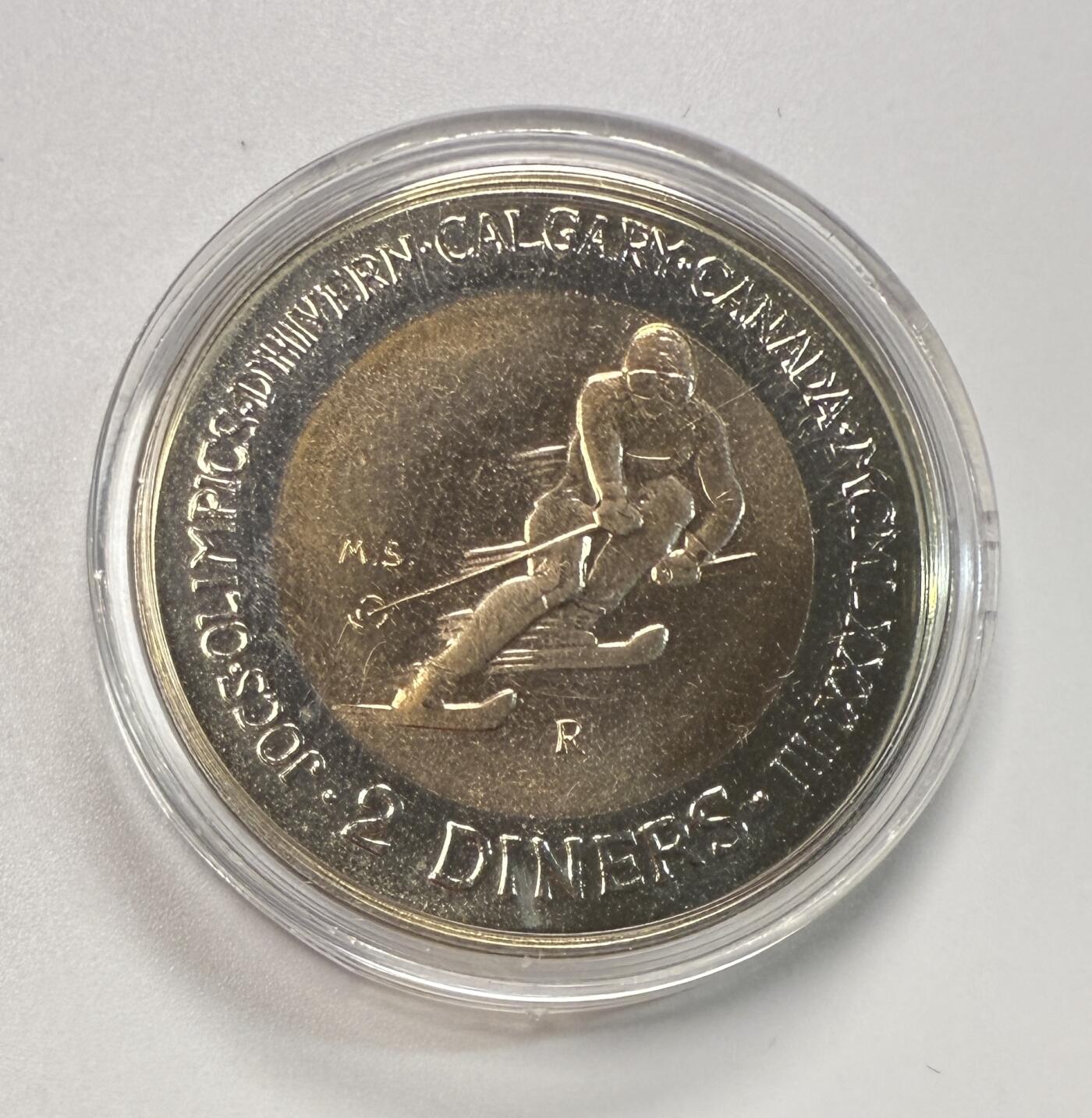 S&S Numismatic世界钱币-拍卖 第113期  安道尔1985年 卡尔加里冬奥会+汉城奥运会 2第纳尔双色纪念币 带证书