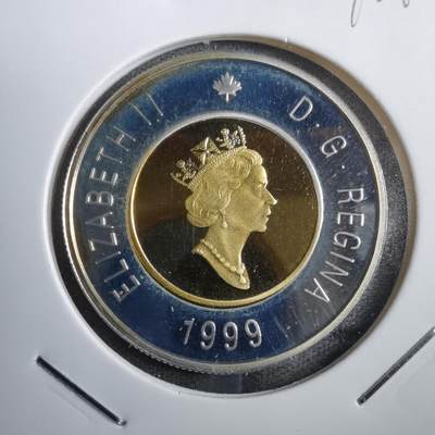 沼泽如烟--第812场 - 加拿大1999年二元金银双色镀金银币精制币