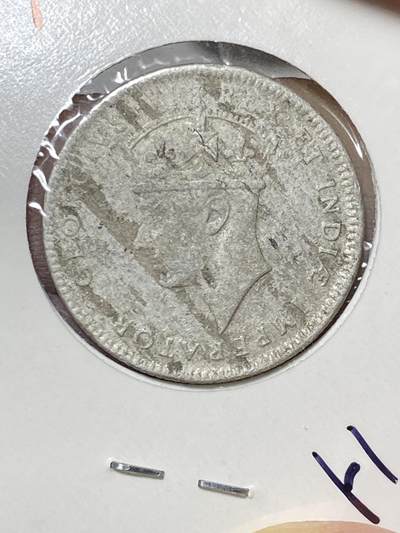 2025年第八十场(总第一百零六场）外国好品散币(免佣金) 英属东非1937年50分银币(乔治六世加冕年，第一版首发年，H标喜敦厂造)