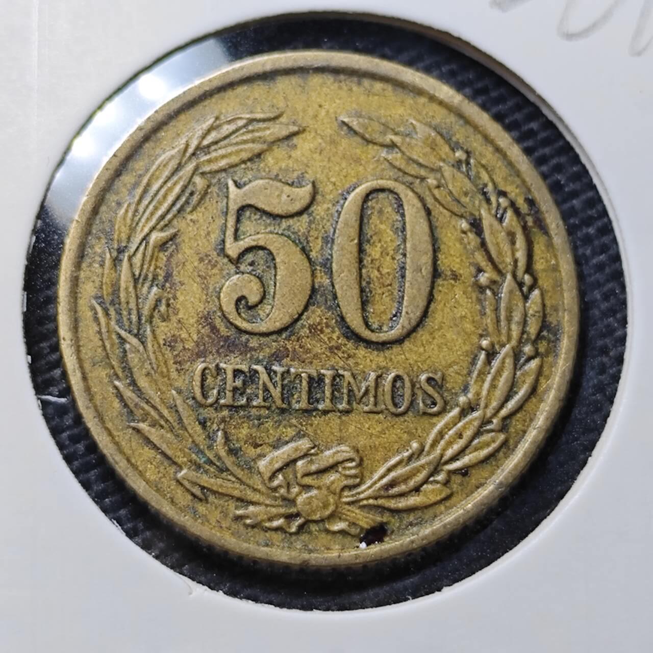 KK钱币收藏小铺 第326期 2月预留时间 周末发货  1951巴拉圭50分 铜币