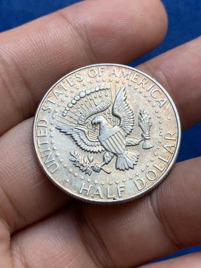 《竞宝斋》第409场 周日，周一，2场连拍 （全场包邮） 美国1964年肯尼迪50美分 高银版