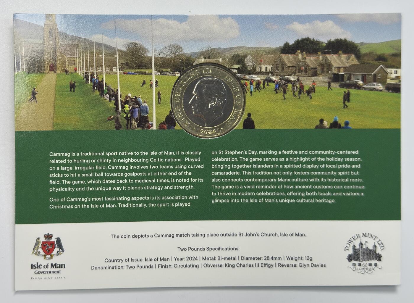 S&S Numismatic世界钱币-拍卖 第113期  马恩岛2024年 圣诞节 2英镑双色纪念币官方卡币