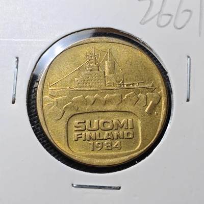 KK钱币收藏小铺 第326期 2月预留时间 周末发货 - 1984芬兰5马克 破冰船