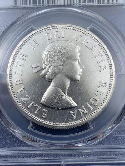 《竞宝斋》第409场 周日，周一，2场连拍 （全场包邮） PCGS PL65 加拿大1964年伊丽莎白二世1元精制银币 夏洛特敦和魁北克会议100周年纪念