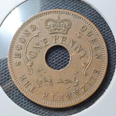 KK钱币收藏小铺 第326期 2月预留时间 周末发货 -  1959英属尼日利亚1便士铜币