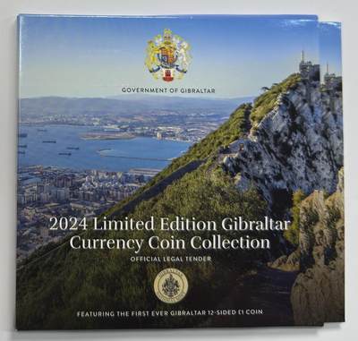 S&S Numismatic世界钱币-拍卖 第113期  - 直布罗陀2024年 查尔斯三世头像 9枚套币官方卡币 含2枚双色高值币