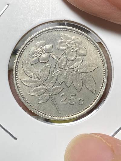 2025年第八十场(总第一百零六场）外国好品散币(免佣金) - 稀少好品–马耳他🇲🇹1986单年份25分(独立后第二套第一版，稀少船版)