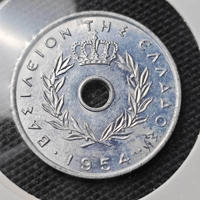 KK钱币收藏小铺 第326期 2月预留时间 周末发货 -  1954希腊5雷普塔