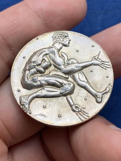 《竞宝斋》第409场 周日，周一，2场连拍 （全场包邮） 瑞士1969年卢塞恩天文馆银章 900银 19.9克 33.1mm