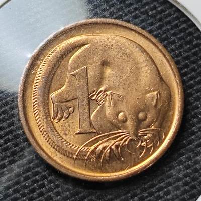 KK钱币收藏小铺 第325期 2月预留时间 周末发货 -  1990澳大利亚1分铜币 好品