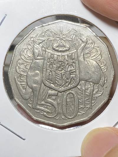 2025年第八十场(总第一百零六场）外国好品散币(免佣金) 稀少版别–澳大利亚🇦🇺1979年50分(鸸鹋鸟头后带两杠版，仅发行2年)