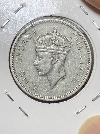 2025年第八十场(总第一百零六场）外国好品散币(免佣金) 好品–英属毛里求斯1950年1/2卢比(乔治六世第二版，首发年仅发行2年)