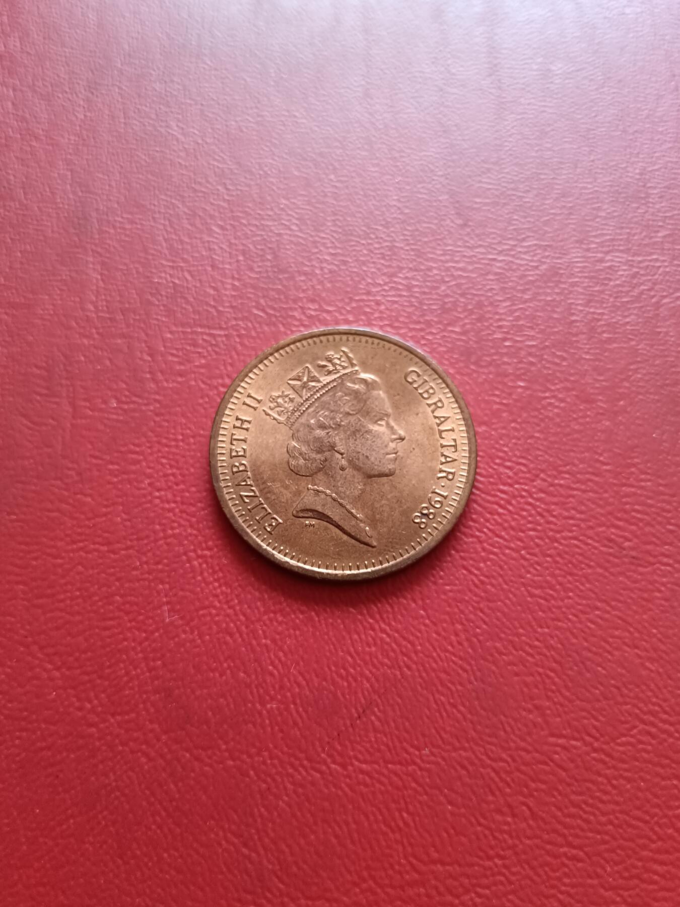 【云涧收藏】第五十四场 直布罗陀1988年2便士，BU