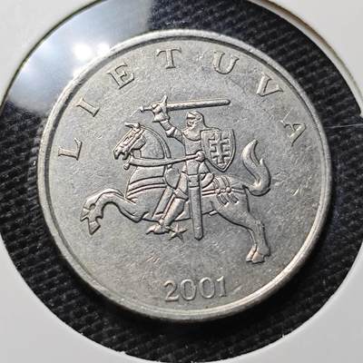 KK钱币收藏小铺 第326期 2月预留时间 周末发货 - 2001立陶宛1立特 