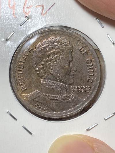 2025年第八十场(总第一百零六场）外国好品散币(免佣金) 稀少带光好品–智利🇨🇱1952年1比索(1942-1959年套币)