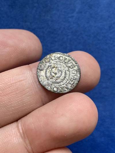 《竞宝斋》第409场 周日，周一，2场连拍 （全场包邮） 波兰王朝1659利沃尼亚里加1solidus银币