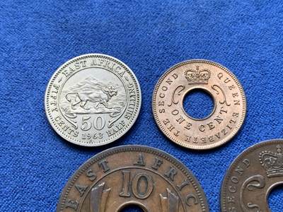 《竞宝斋》第409场 周日，周一，2场连拍 （全场包邮） 四枚一组 英属东非1955-1963年伊丽莎白二世