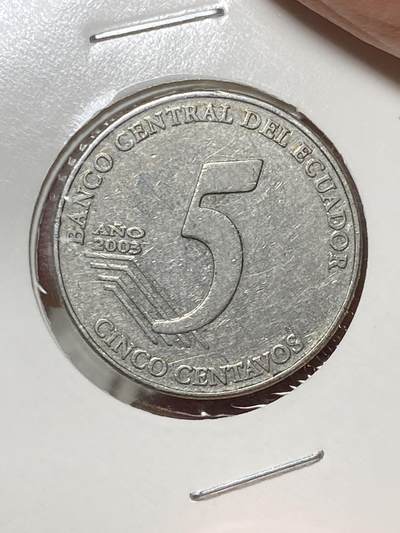 2025年第八十场(总第一百零六场）外国好品散币(免佣金) - 厄瓜多尔🇪🇨2003年5分
