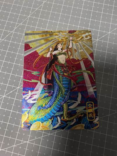 奇点卡牌 第九场拍卖 感谢各位捧场 品控放大镜勿拍 出厂品质不包厂瑕 部分卡牌设有底价 拒绝小号顶价  - 奇点卡牌 双城女娲粗闪
