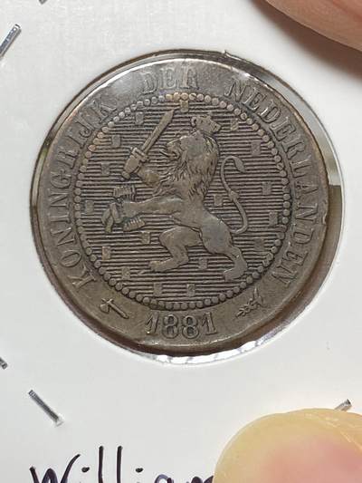 2025年第八十场(总第一百零六场）外国好品散币(免佣金) 稀少–荷兰🇳🇱1881年2.5分(威廉三世时期，Broadaxe 宽刃斧标 )