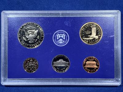 《竞宝斋》第409场 周日，周一，2场连拍 （全场包邮） 美国2002年精制套币