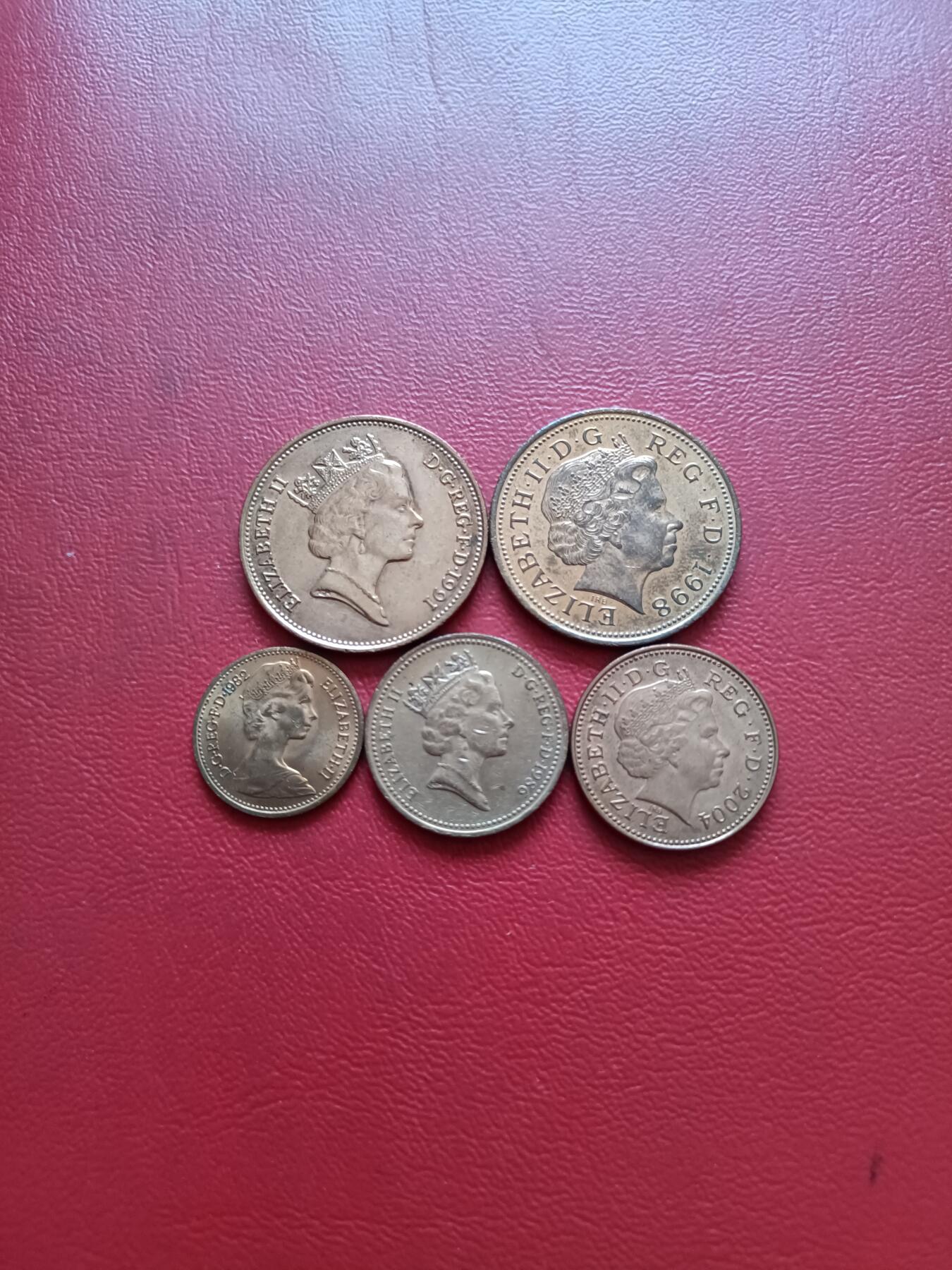 【云涧收藏】第五十四场 英国1/2、1、2便士5枚