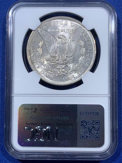 《竞宝斋》第409场 周日，周一，2场连拍 （全场包邮） NGC MS65 美国1883年O版摩根银币