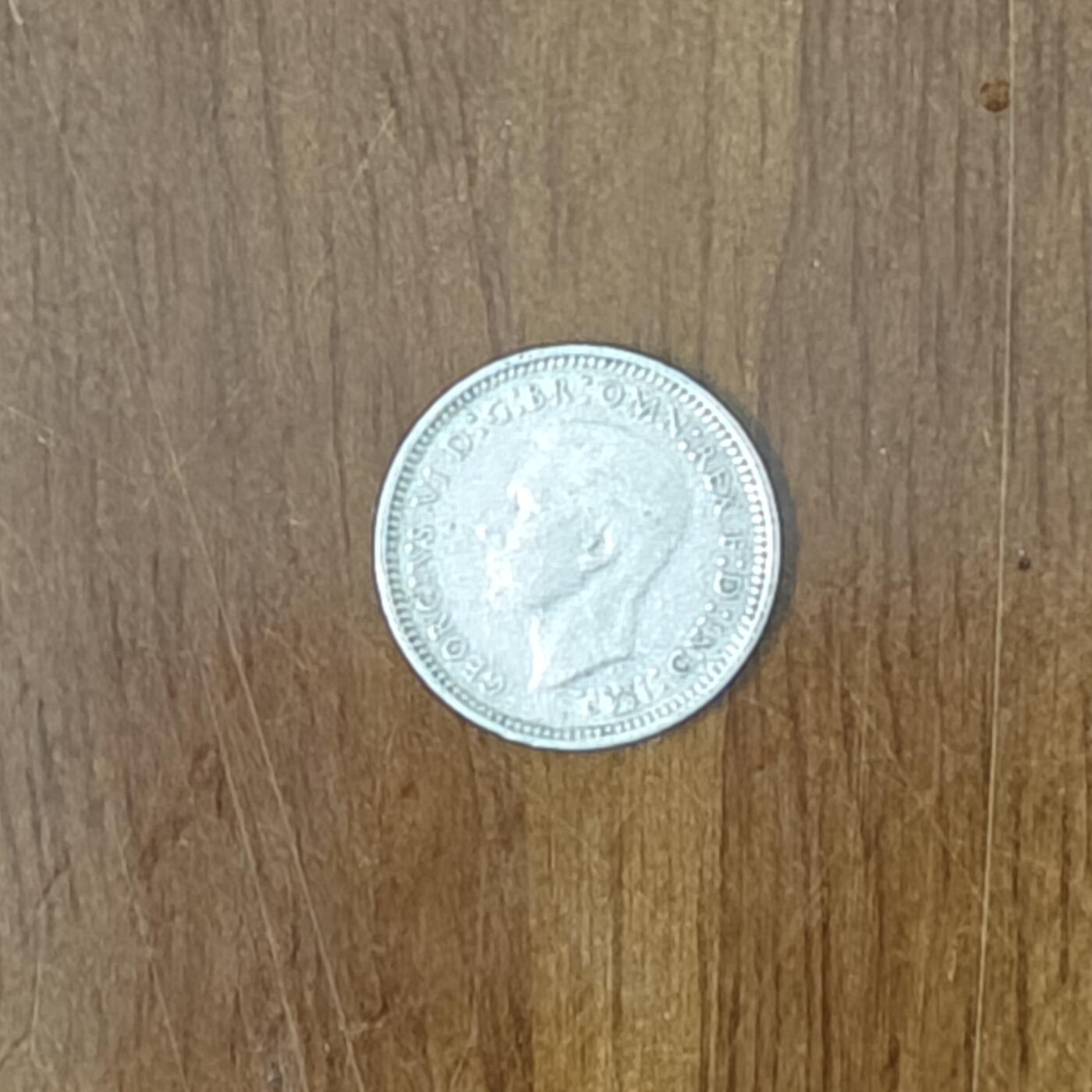 澳大利亚1940年乔治六世6世3便士银币1.39克