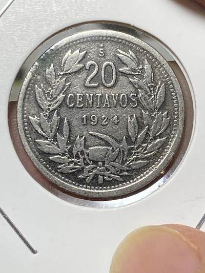 2025年第八十场(总第一百零六场）外国好品散币(免佣金) - 稀少–智利🇨🇱1924年20分(山底无设计师签名版)