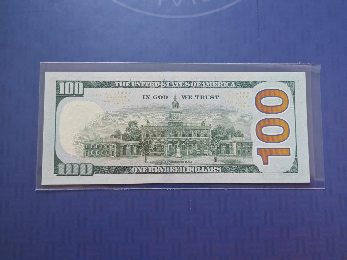 靓号222222 美国纸币100美元大象号数三全新UNC 高分品相- 岁寒三友（欧美钱币直售店） - 岁寒三友（欧美钱币直售店） - 麦稀奇