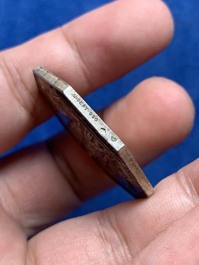 《竞宝斋》第409场 周日，周一，2场连拍 （全场包邮） 法国1848巴黎国家商业银行八角银质代币 菱形ARGENT+950边铭 34.6mm 19.27克 高浮雕 可评级品相