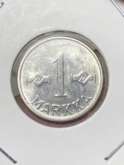 2025年第八十场(总第一百零六场）外国好品散币(免佣金) - 少见好品–芬兰🇫🇮1958年1马克(共和国时期第一套第二版，镀镍铁材质版)