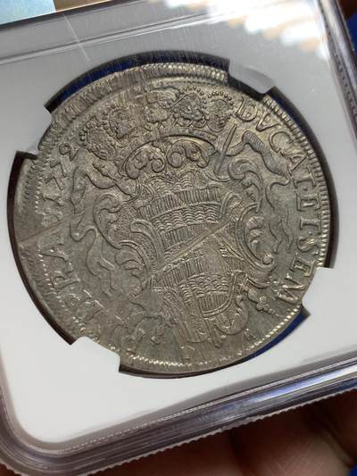 《竞宝斋》第409场 周日，周一，2场连拍 （全场包邮） 唯一冠军分 NGC MS62  拉古萨共和国 1772年 泰勒大银币