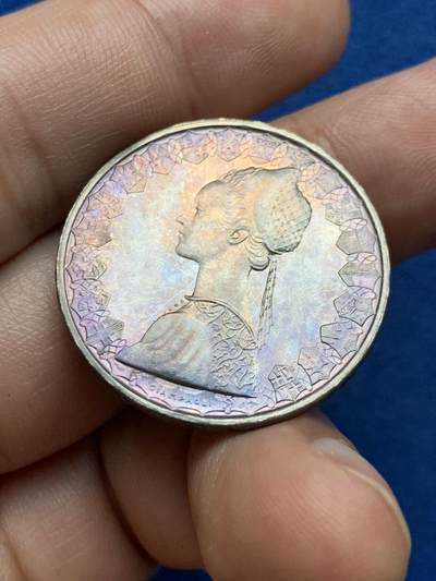 《竞宝斋》第409场 周日，周一，2场连拍 （全场包邮） 意大利1970年500里拉银币，经典帆船人气设计，深彩包浆