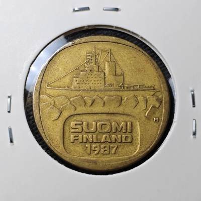 KK钱币收藏小铺 第326期 2月预留时间 周末发货 - 1987芬兰5马克 破冰船