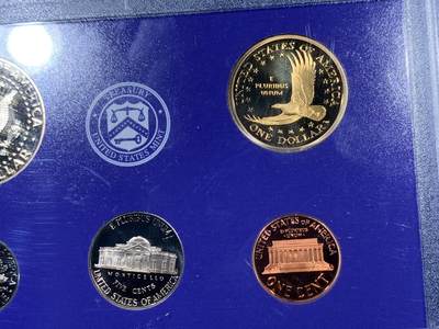 《竞宝斋》第409场 周日，周一，2场连拍 （全场包邮） 美国2007年精制套币