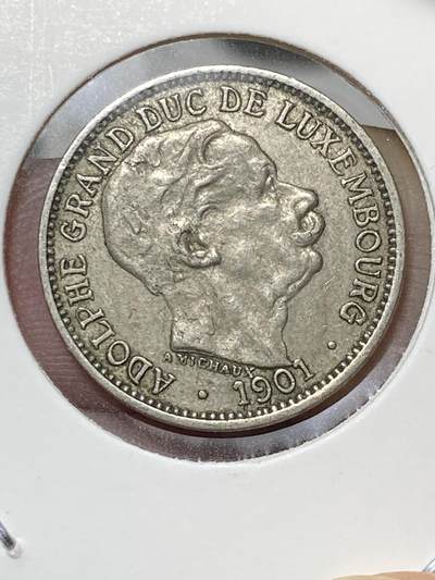 2025年第八十场(总第一百零六场）外国好品散币(免佣金) 少见–卢森堡🇱🇺1901单年份10分(阿道夫大公时期)