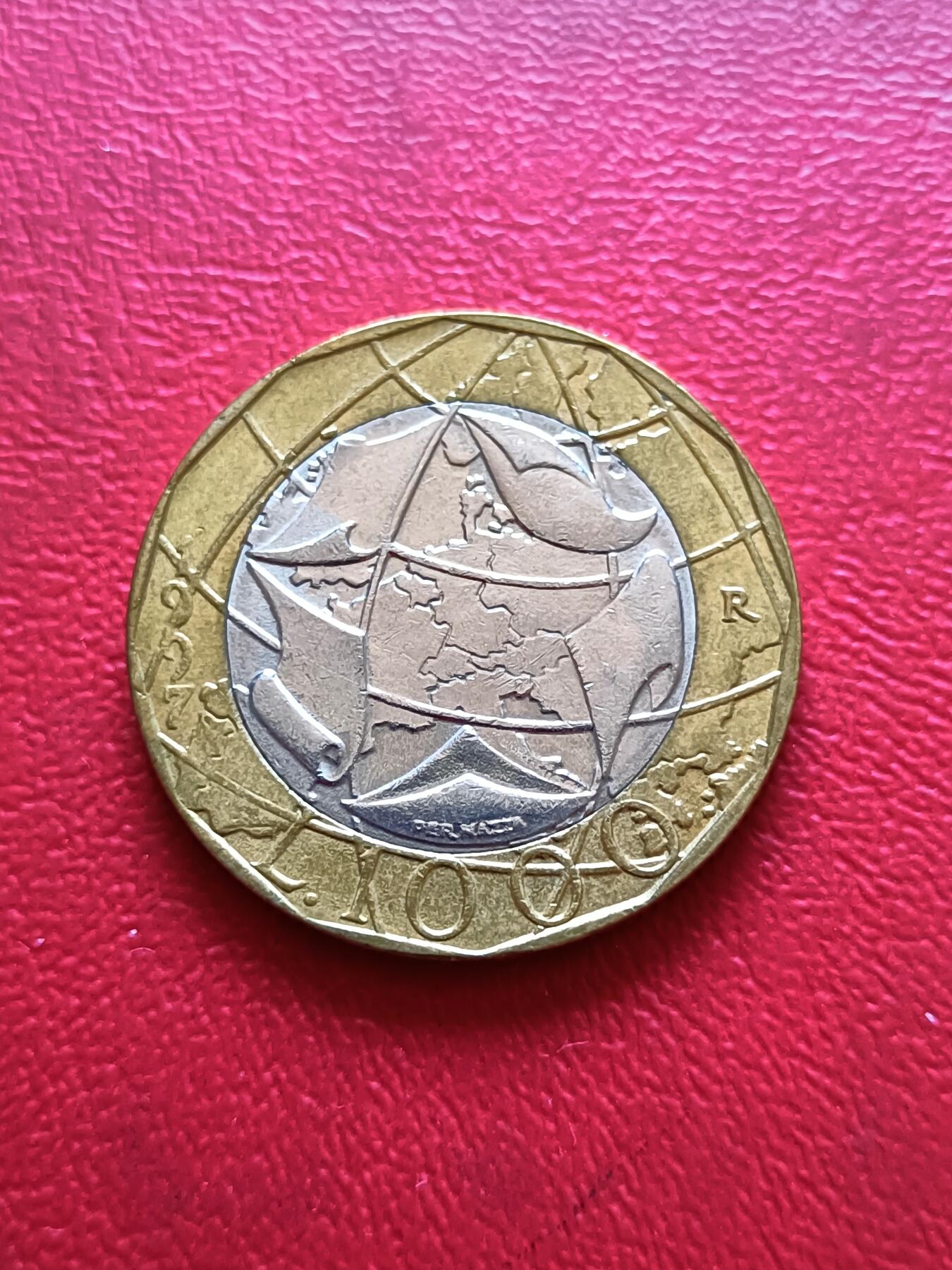 【云涧收藏】第五十四场 意大利1997年1000里拉