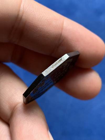 《竞宝斋》第409场 周日，周一，2场连拍 （全场包邮） 法国中央园艺协会八角银代币 原铸 手指银标 10克 28.5mm