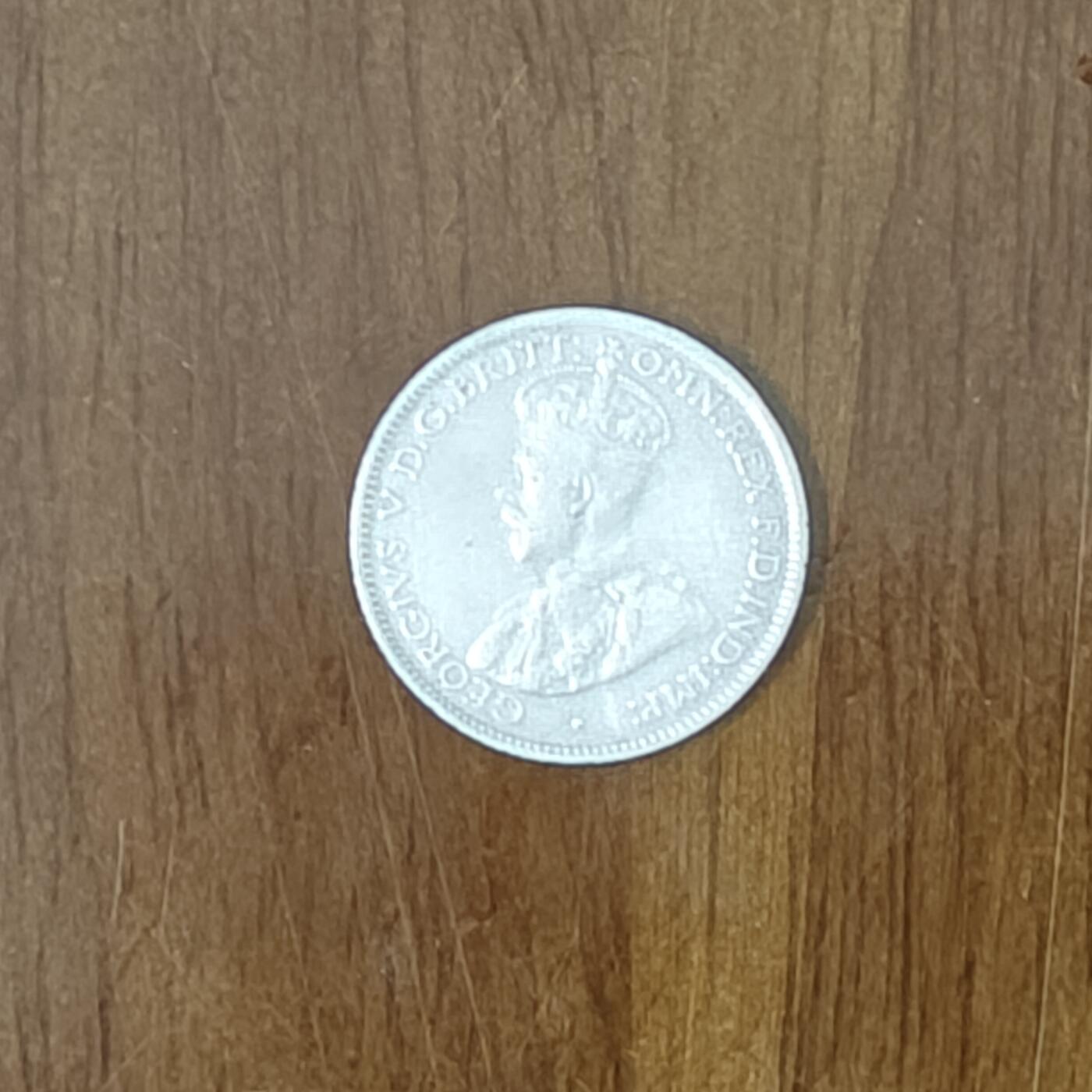 澳大利亚乔治五世1936年6便士银币 19.4MM2.83克925银 U301