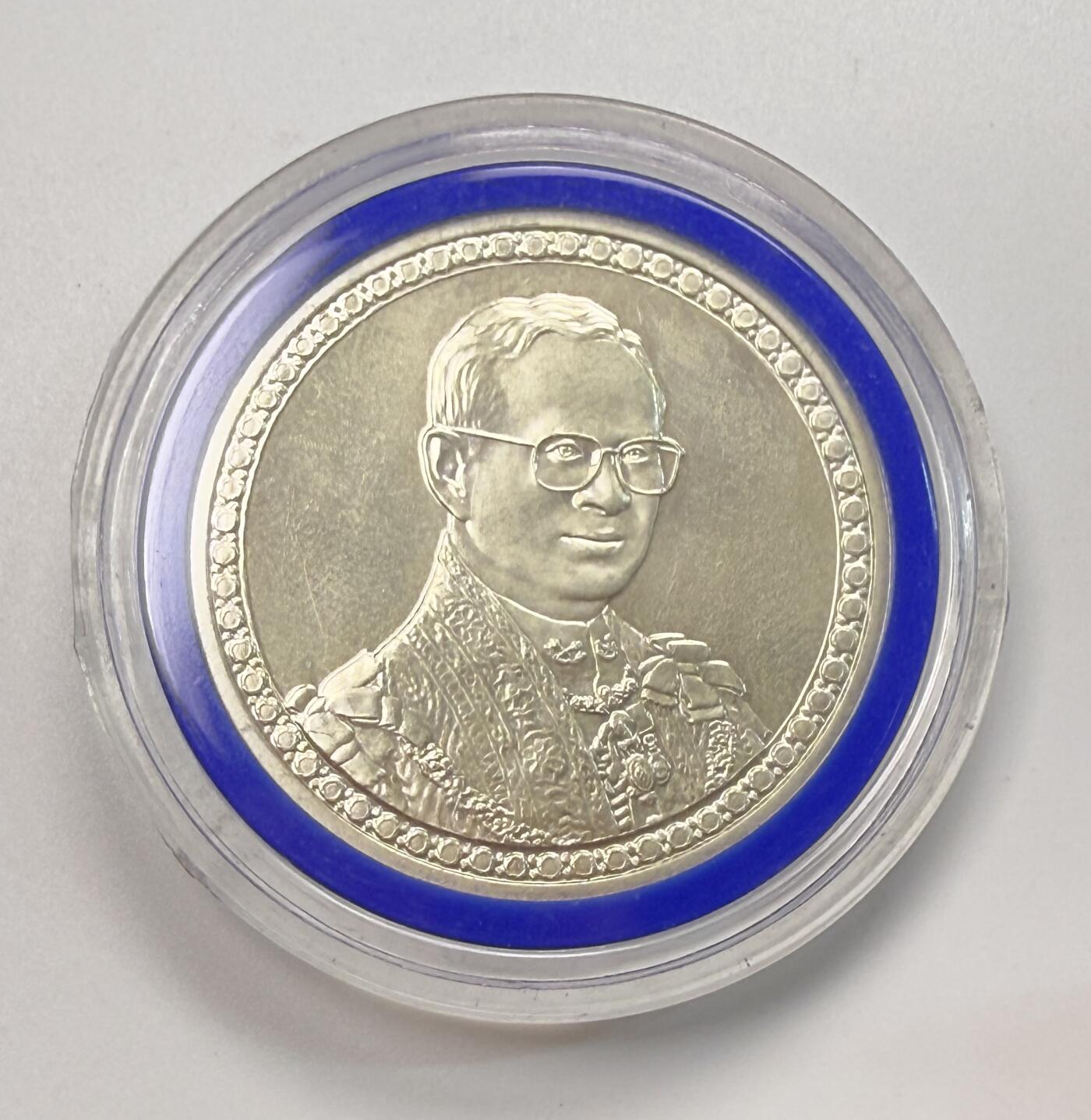 S&S Numismatic世界钱币-拍卖 第113期  泰国2006年 拉玛九世普密蓬国王登基60周年 800泰铢纪念银币  22克925银