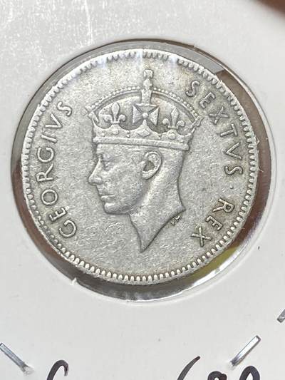 2025年第八十场(总第一百零六场）外国好品散币(免佣金) 英属东非1948年50分(乔治六世第二版，首发年仅发行3年，铜镍材质)