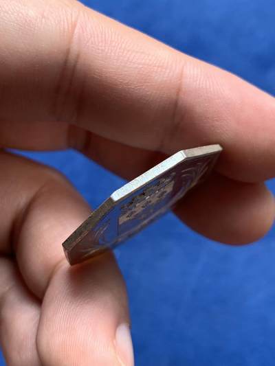 《竞宝斋》第409场 周日，周一，2场连拍 （全场包邮） 法国奥尔良艺术协会八角银代币 13克 30.3mm