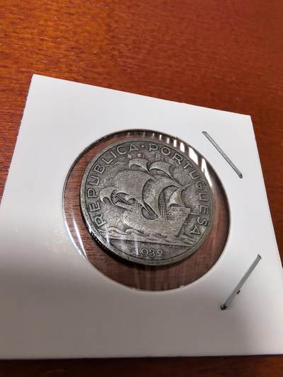 长老汇蛇年精选第三十七场拍卖 - 1932葡萄牙帆船5埃斯库多斯银币