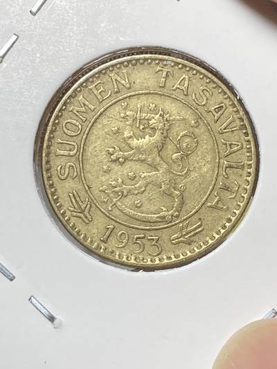 2025年第八十场(总第一百零六场）外国好品散币(免佣金) - 少见–芬兰🇫🇮1953年10马克(共和国时期第一套，早期年份H标)