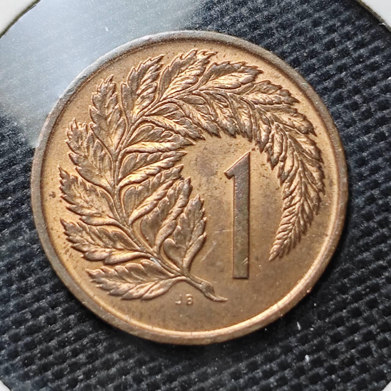 KK钱币收藏小铺 第325期 2月预留时间 周末发货  1975新西兰1分铜币